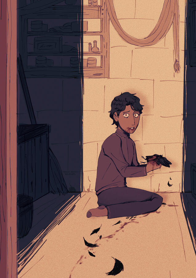 Neglected Hunger (bird/childhood) (OC) - 2024